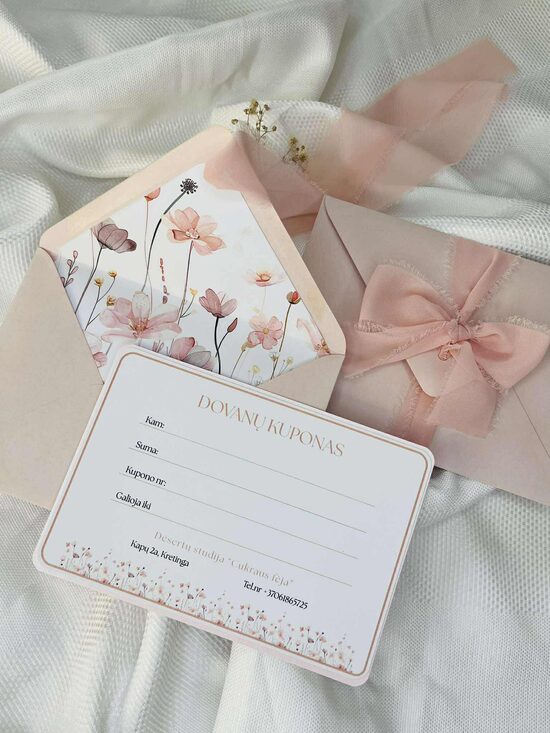 DOVANŲ KUPONAS (fizinis)