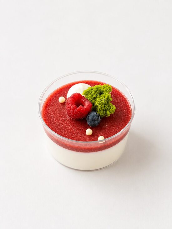 Panna cotta "Braškės"